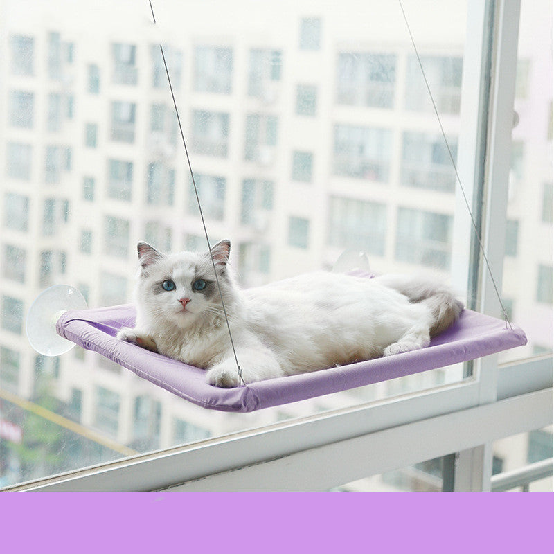 Cat Window Hammock — Suction Cup Wall Mounted Perch