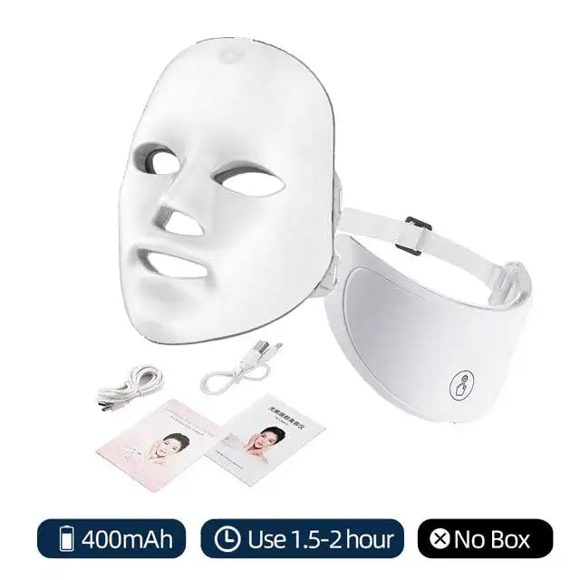 LumaSoothe 7-Color LED Light Therapy Face Mask — At-Home Spa Skincare Device