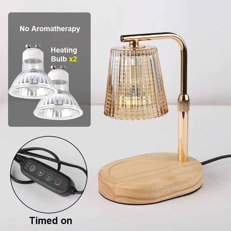 CozyGlow Candle Warmer Lamp — Flameless Scented Candle Melter with Timer & Dimmer
