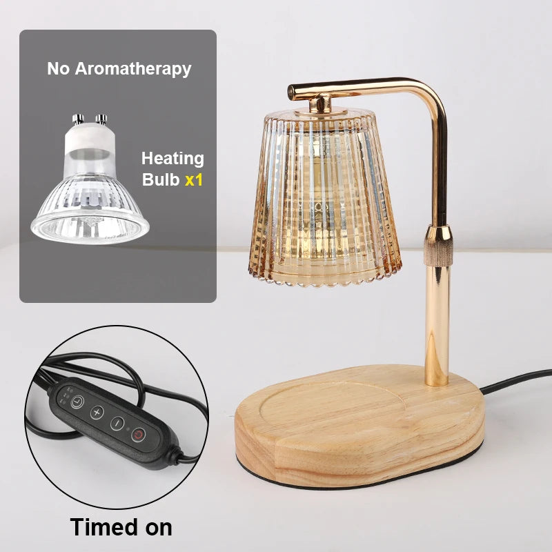 CozyGlow Candle Warmer Lamp — Flameless Scented Candle Melter with Timer & Dimmer
