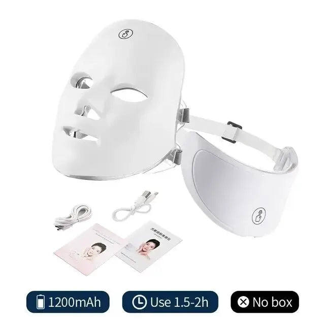 LumaSoothe 7-Color LED Light Therapy Face Mask — At-Home Spa Skincare Device